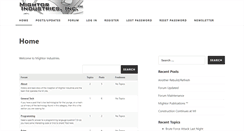 Desktop Screenshot of mightorindustries.net