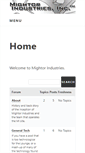 Mobile Screenshot of mightorindustries.net